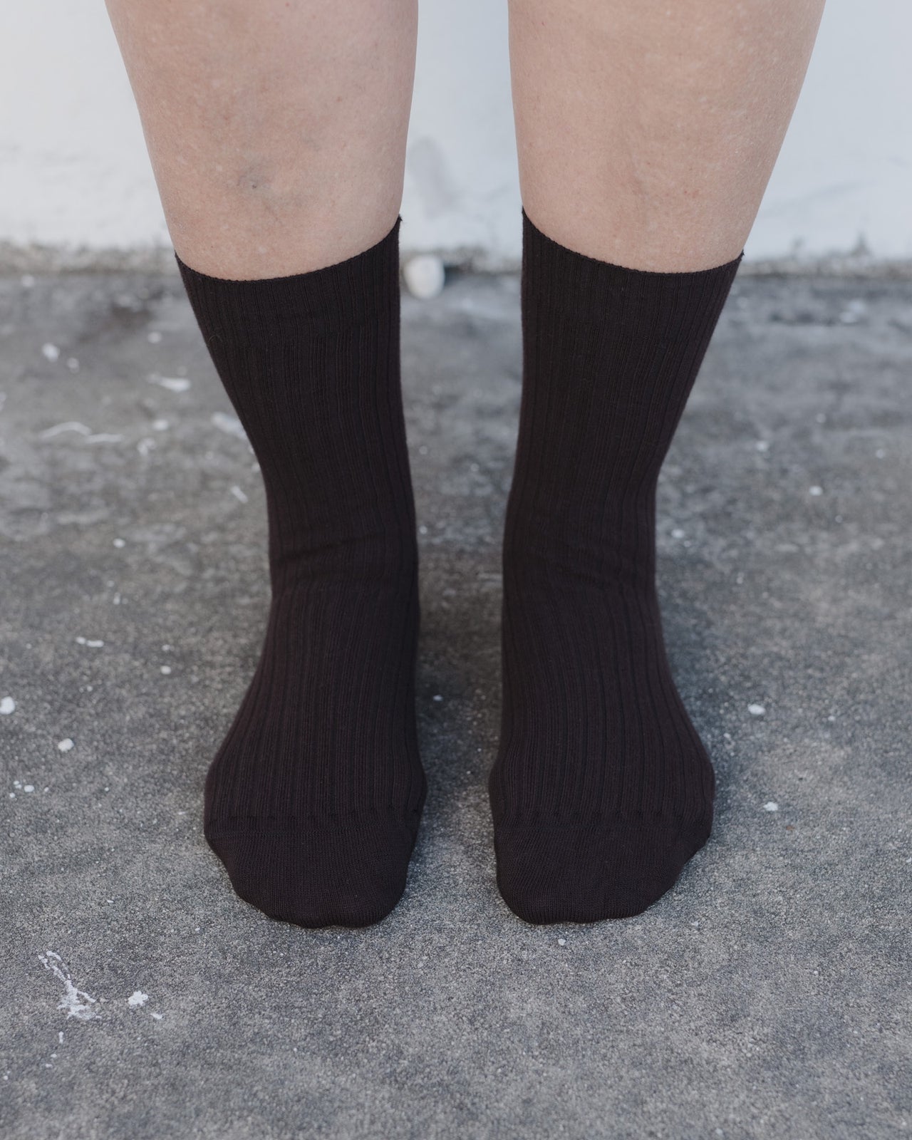 Rib Overankle Socks - Cotton Rib - Tactile