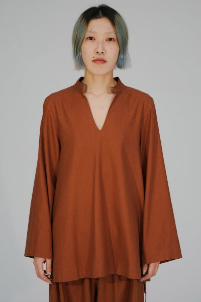 Ita Top - Raw Silk - Rust - AU20