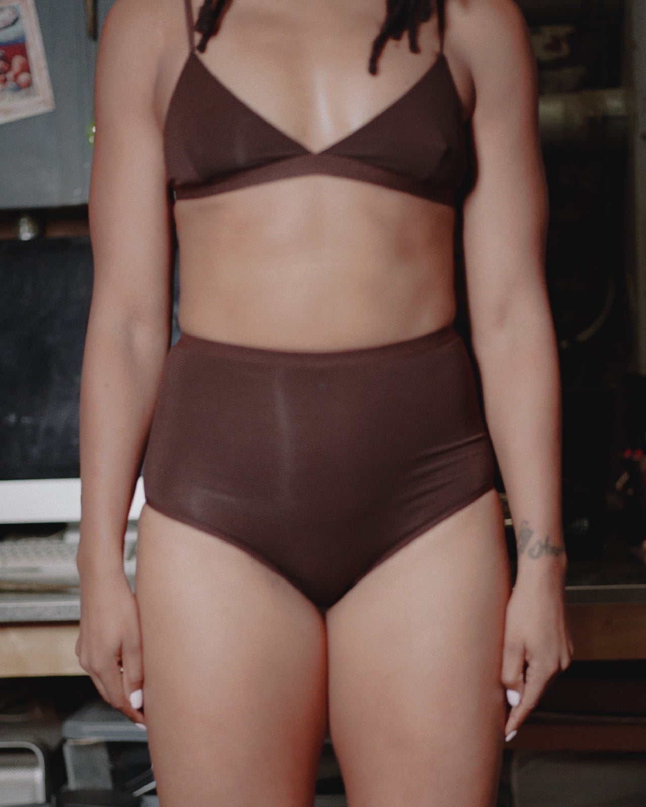 Highwaist Bell Pants - Bamboo Jersey - Tactile